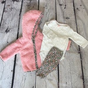Cozy Jacket With Leggings and Onesie